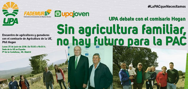 Debate abierto de agricultores y ganaderos con el comisario Phil Hogan