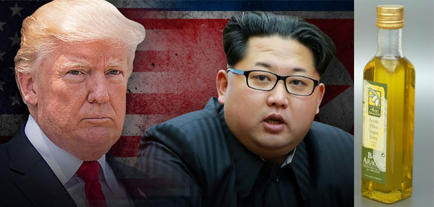 Aceite del Bajo Aragón para rebajar la tensión entre Trump y Kim Jong-un