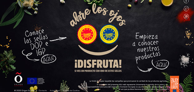 “Abre los ojos ¡Disfruta!” de las DOPs e IGPs