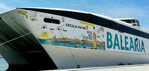 El ferry Cecilia Payne acercará el aceite de oliva a los viajeros de la ruta Denia-Ibiza-Palma