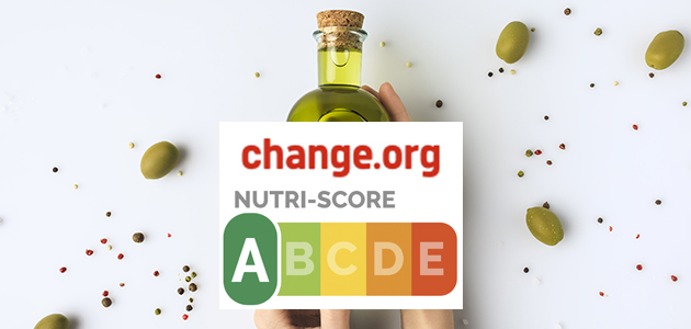 ¿Quieres que el AOVE se eleve a la categoría A en el Nutri-Score? ¡Firma ya!