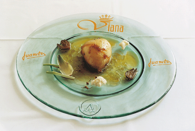 Choco relleno de alcachofas y setas