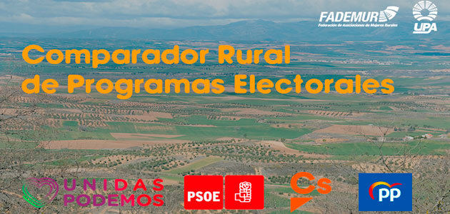 Un Comparador Rural de Programas Electorales analiza los 50 temas clave en materia de agricultura