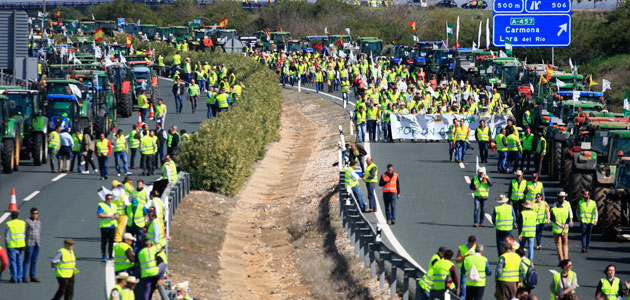 Nueva concentración en Sevilla contra la convergencia 'brusca' de la PAC