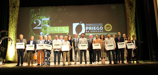 La DOP Priego de Córdoba celebra con éxito la gala de su 25º aniversario