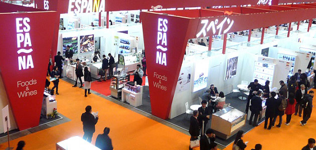 El pabellón español en Foodex, líder en superficie