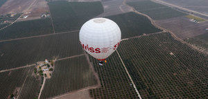 Un viaje en globo al corazón del olivar español