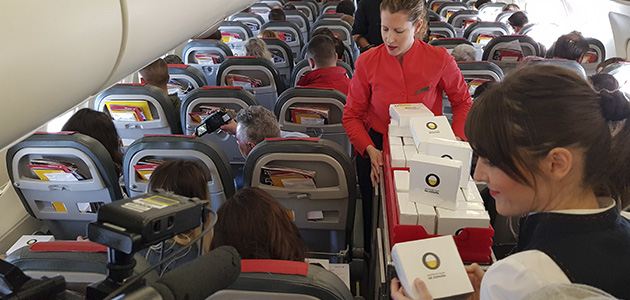 Primera cata aérea de AOVE de la historia en un avión de Iberia