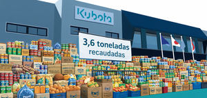 Kubota España recauda 3,6 toneladas de alimentos en apoyo a la Campaña del Banco de Alimentos 2025