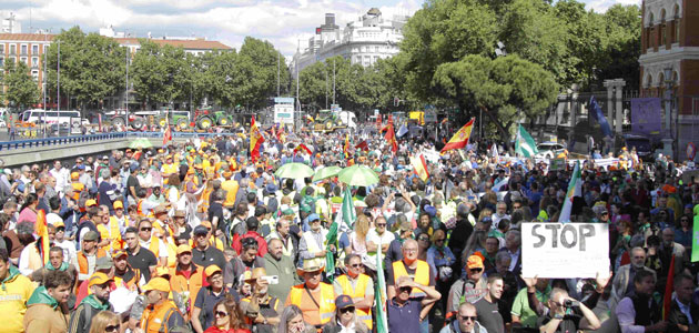 SOS Rural se manifiesta en Madrid en defensa del mundo rural