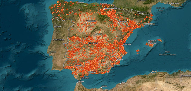 Un mapa para conocer la implantación de las energías renovables en las cooperativas agrarias