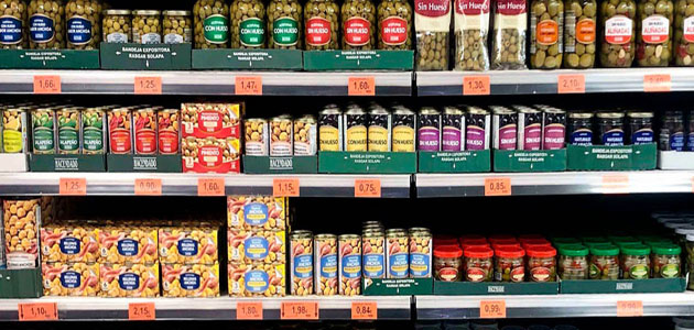 Mercadona incrementa un 45% las ventas de aceitunas por los cambios de hábitos del consumidor