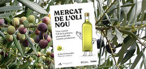 La primera edición del Mercat de l'Oli Nou contará con la presencia de 50 productores catalanes
