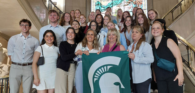 Estudiantes de la Universidad de Michigan (EEUU) conocen el sistema alimentario español y productos como el AOVE