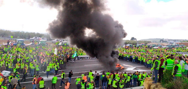 Marzo 'caliente' en el sector olivarero: prohibida la salida de cisternas de aceite y marcha a Madrid