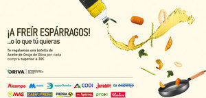 ORIVA distribuye 50.000 litros de aceite de orujo de oliva para su promoción en supermercados