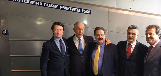 El presidente de Portugal muestra su interés por la maquinaria de Pieralisi
