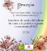 Premio en Investigación Agraria y Medioambiental 2014 en Jaén