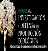Abierto el plazo de presentación a los Premios a la Investigación y Defensa en Producción Ecológica