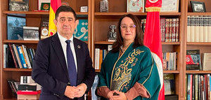 Francisco Reyes y la embajadora de Túnez se reúnen para coordinar la presencia de este país como invitado en Expoliva 2023