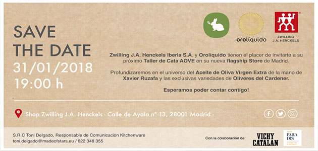 Zwilling organiza su primer Taller del AOVE en su nueva Flagship Store de Madrid